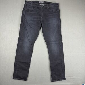 Revtown Sharp Jeans Decade Denim Slim Fit Straight Black‎ Stretch Men's 36x32*